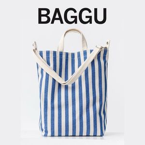 Baggu Duck Bag Summer Stripe Blue and White